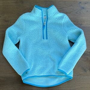 DSG 1/4 Zip Pull Over Size Medium Fleece  Sherpa Jacket Blue Soft Comfy Warm